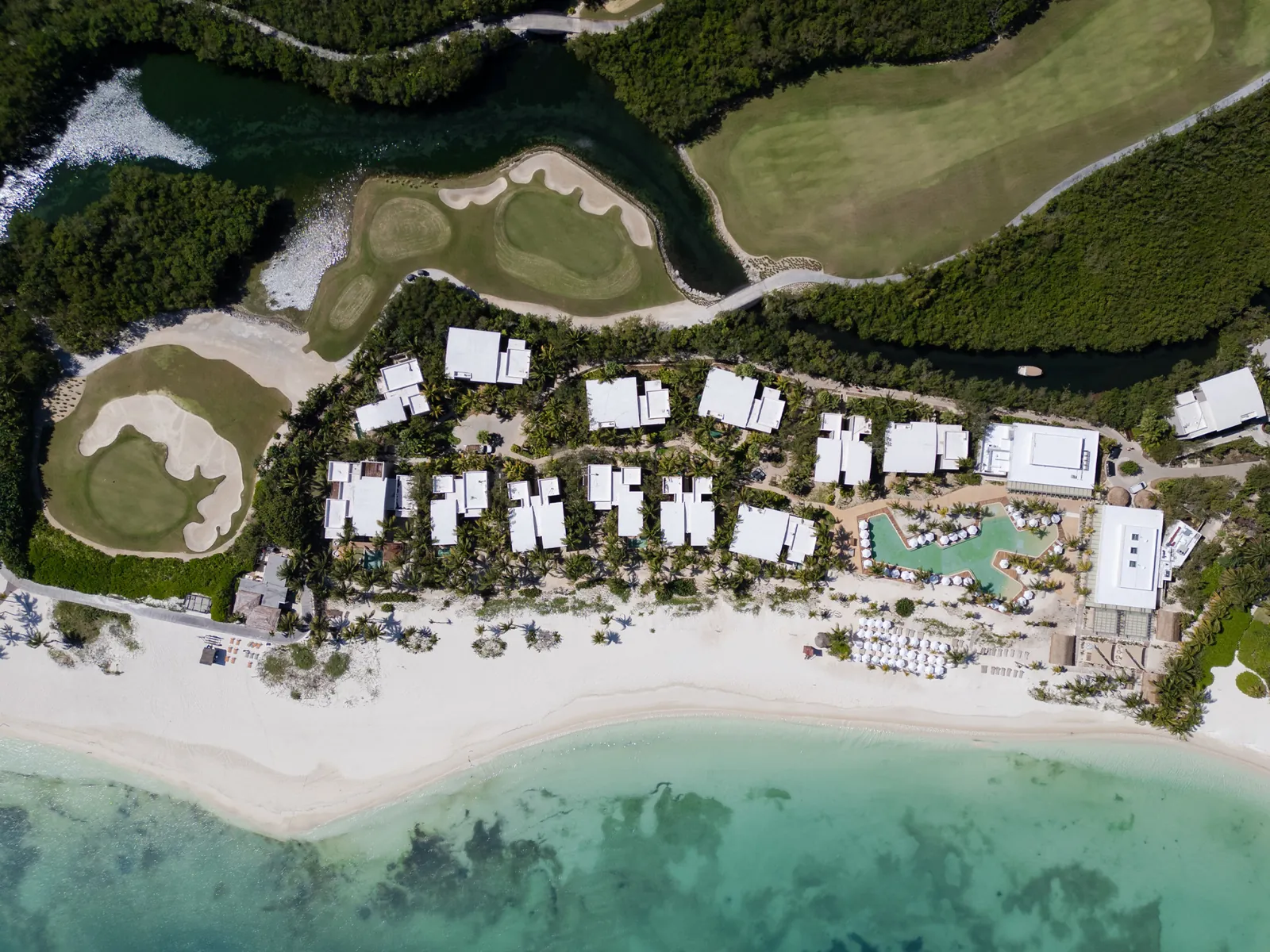 Resort Alila desde el aire